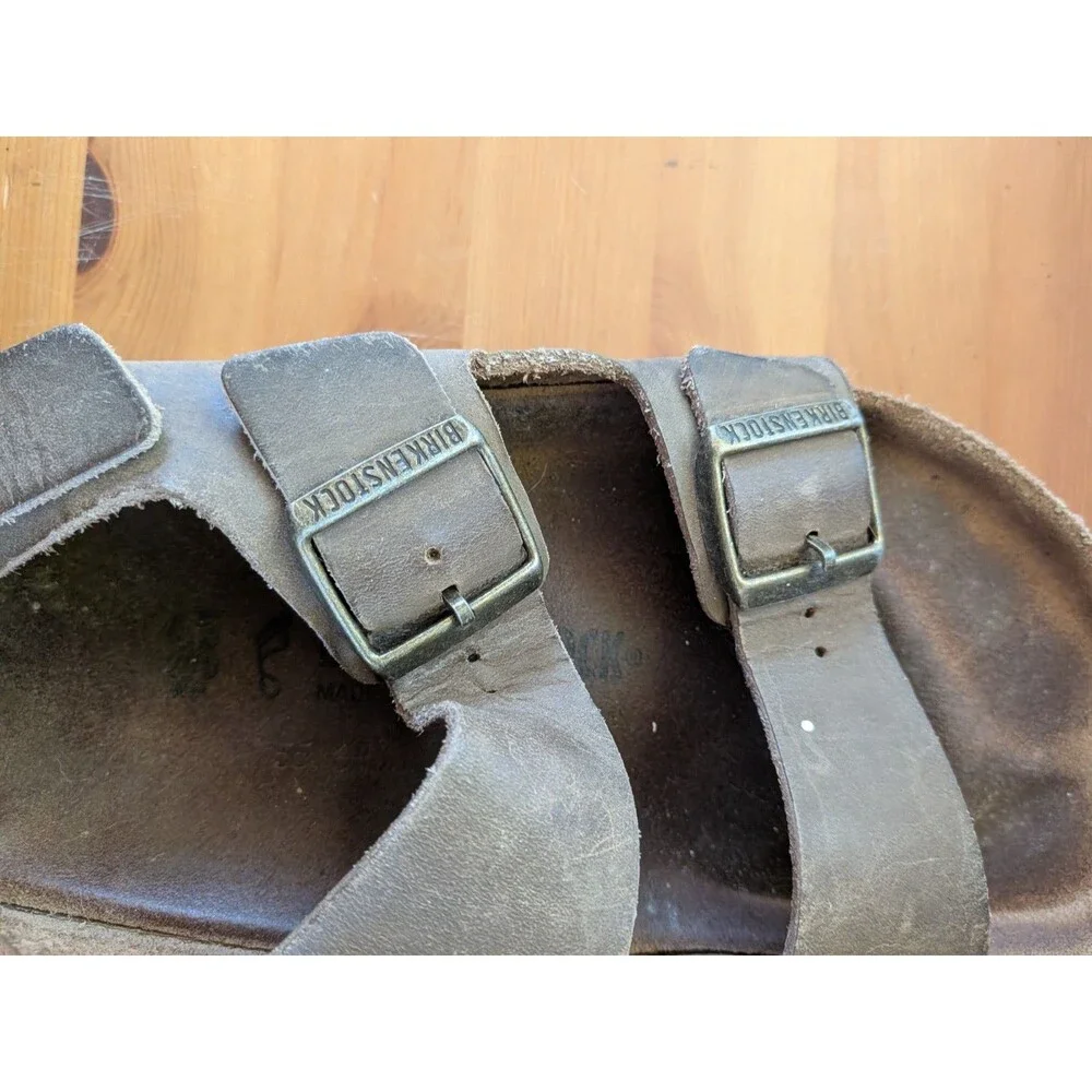 BIRKENSTOCK Sandals Milano Crosstown Mens Brown SIZE M 12 EU 45 Backstrap Rugged